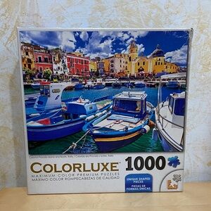 COLORLUXE - Colorful Procida Island and Boats, Italy - 1000 Piece Puzzle